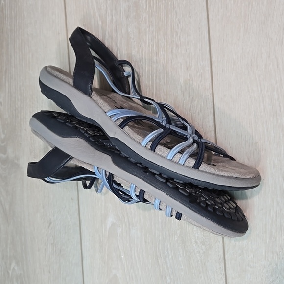 Skechers Womens Reggae Memory Foam Sandals Strappy shoes sz 9 - Picture 9 of 11